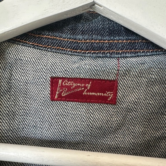 Citizens Of Humanity Blue Jean Jacket Classic Style - Picture 4 of 4